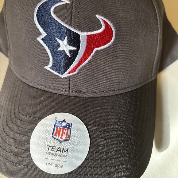 NFL Houston Texans Gray Adjustable Hat Cap Unisex New Era‎ (one size fits all) - Picture 2 of 6